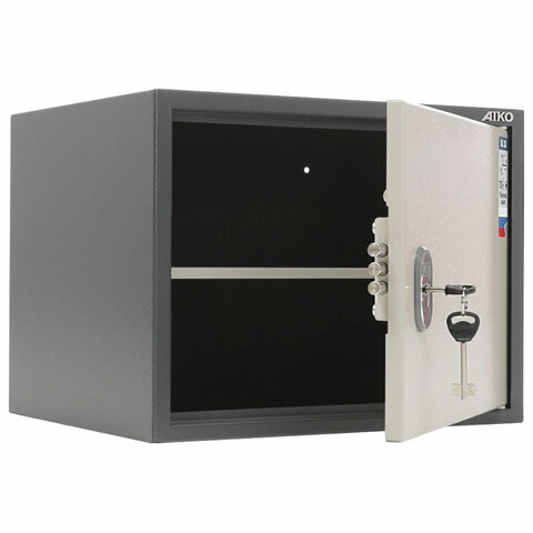 Шкаф металлический для документов ПРАКТИК "SL-32" ГРАФИТ, в320*ш420*г350мм, 10 кг, сварной, S10799030002