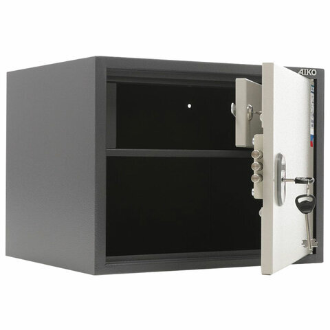 Шкаф металлический для документов ПРАКТИК "SL-32Т" ГРАФИТ, в320*ш420*г350мм, 11 кг, сварной, S10799030502