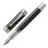 Ручка перьевая PARKER "Duofold Prestige Black Chevron CT", перо F, корпус черный, рутениевые детали, черная, 1945413