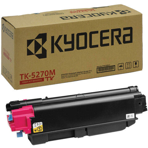 Тонер-картридж KYOCERA (TK-5270M) M6230cidn/M6630cidn/P6230cdn, пурпурный, оригинальный, ресурс 6000 страниц, 1T02TVBNL0