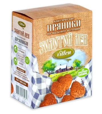 Пряники классические на мальтите и стевии, 200 г