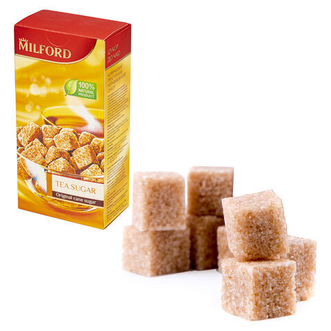 Сахар-рафинад MILFORD 0,5 кг, тростниковый, картонная упаковка, 979