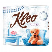 Бумага туалетная бытовая KLEO Ultra, 3-х слойная, спайка (4 шт. х 20 м), C86